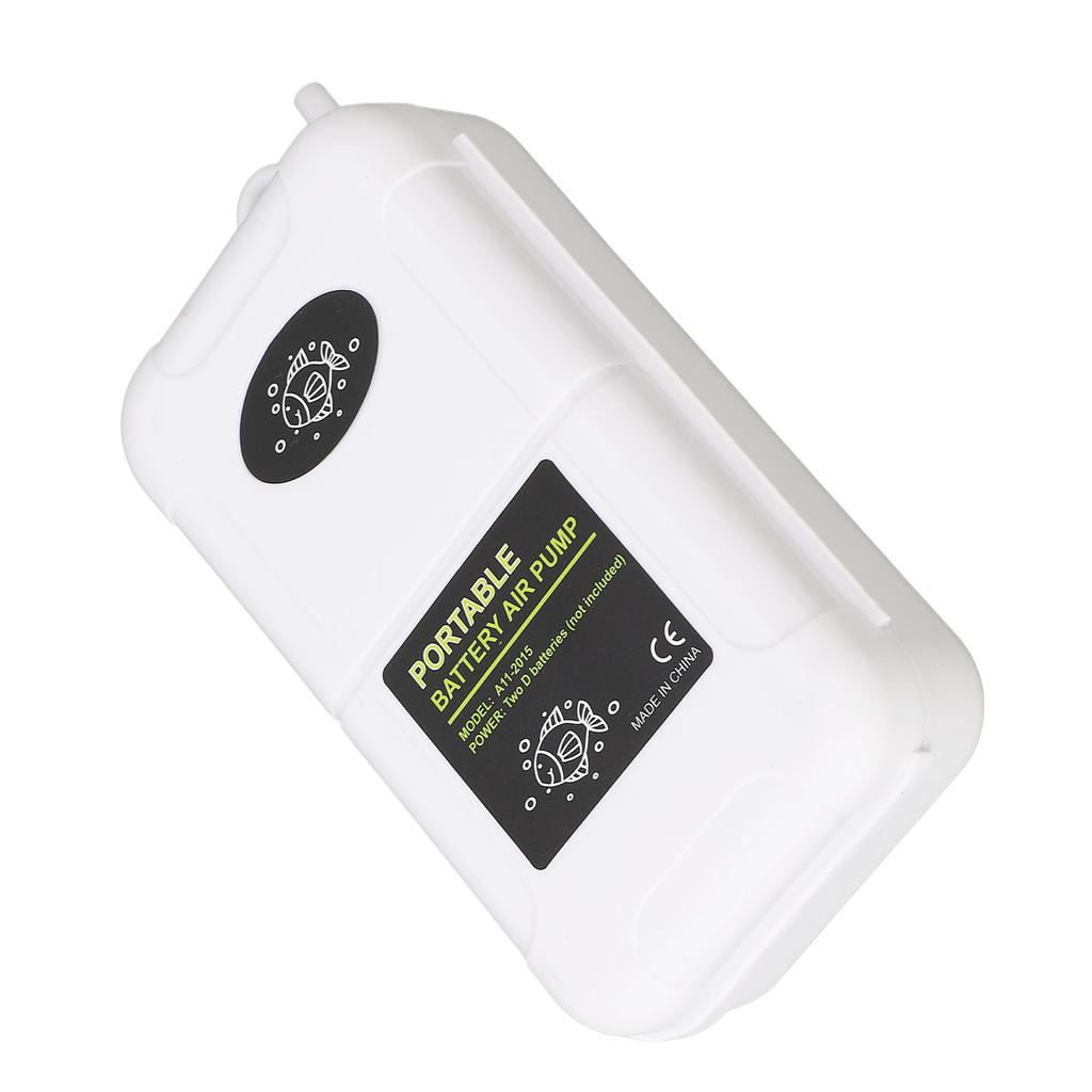 Akvaryum Oksijen Pompası 5W Taşınabilir Balık Tankı Havalandırıcısı Hava Pompası 0,6m Hortumlu Balık Tankları İçin Dış Mekan