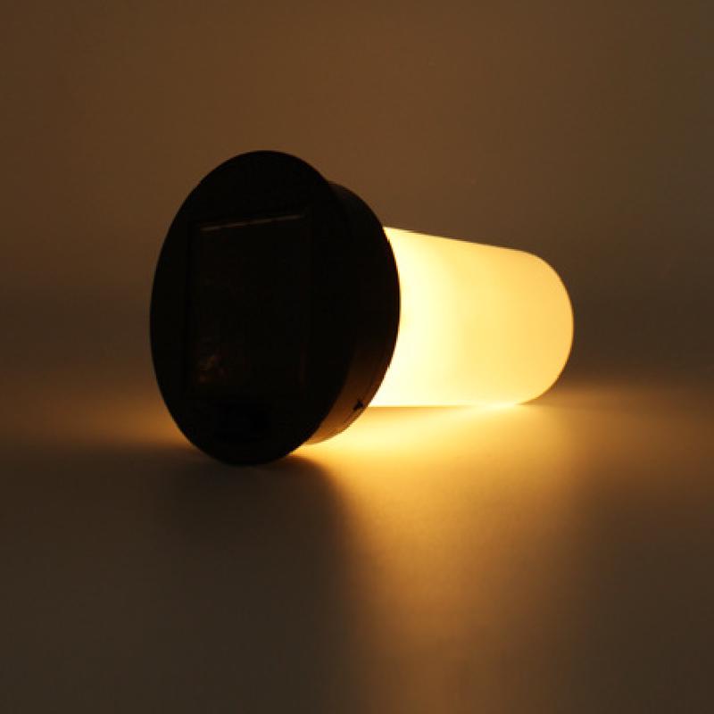 Solar Ball-Shaped Imitation Bamboo Woven Outdoor Lantern