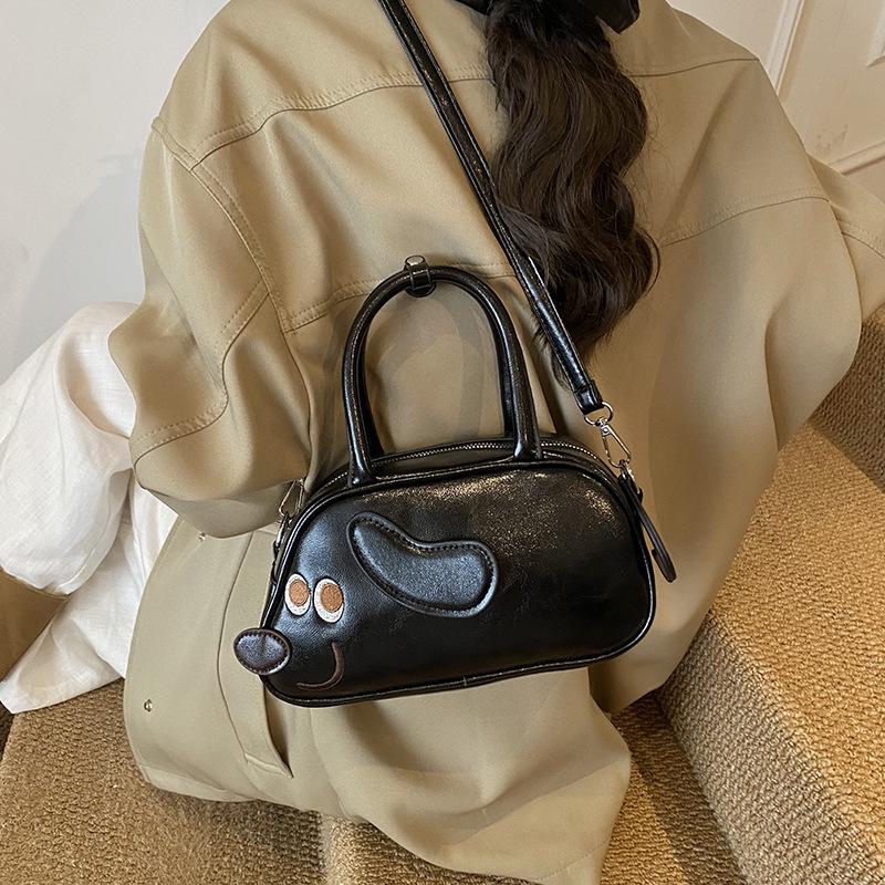 Borsa a mano versatile Ins 2025: Borsa Chic a Spalla e a Tracolla a Forma di Cucciolo di Pane