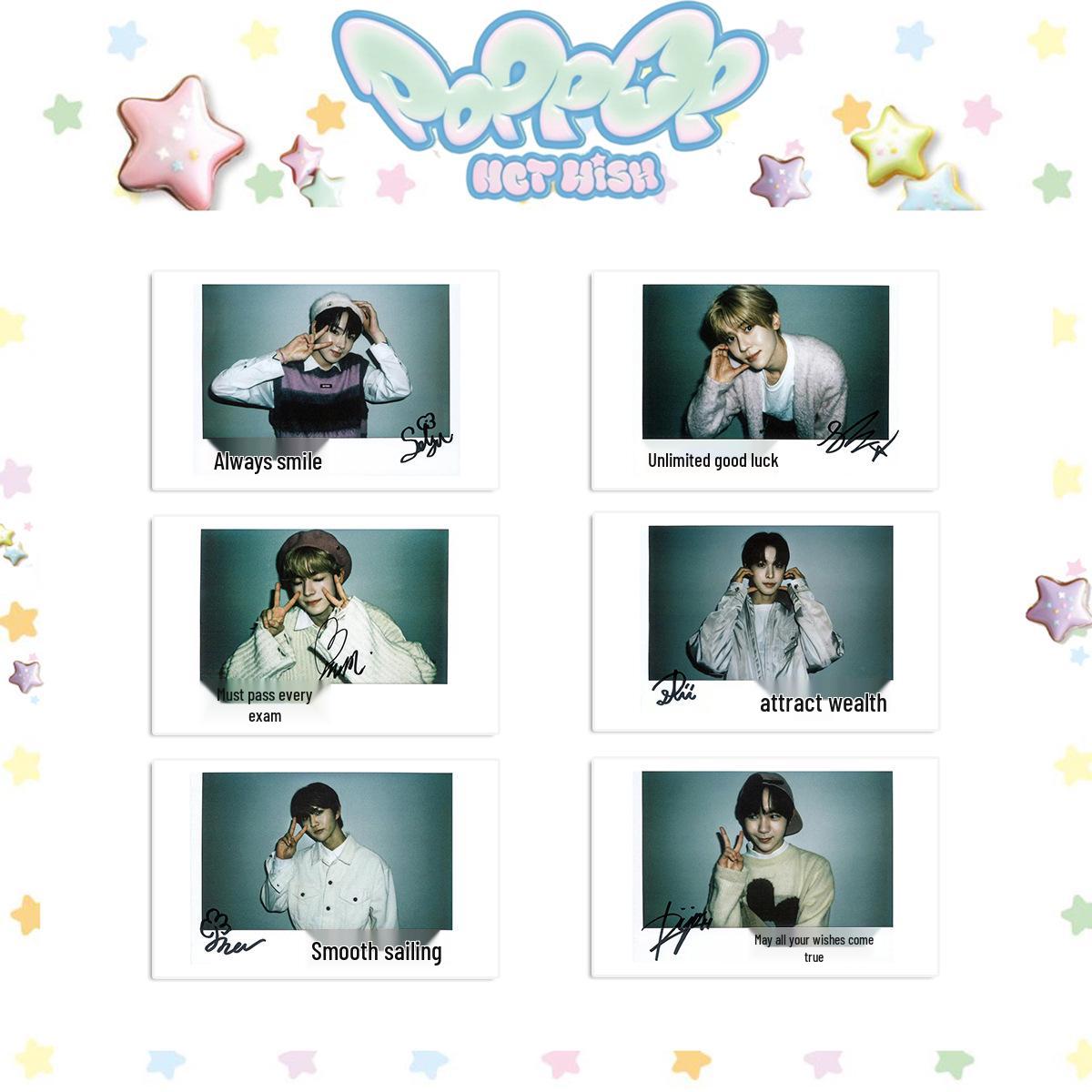 Набор поп-ап фотокарточек NCT WISH Garden: Включает бонусные, PB и картонные карточки Bubble Mochi