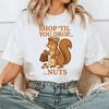 Shop Til You Drop Nuts Shirt – Funny Squirrel Shopping Tee