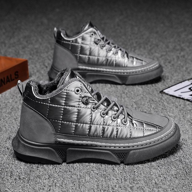 Winter Men Boots Waterproof Snow Boots Comfortable Sneakers Men Work Casual Shoes Non-slip Light Rubber Sole Walk Shoes Menk98