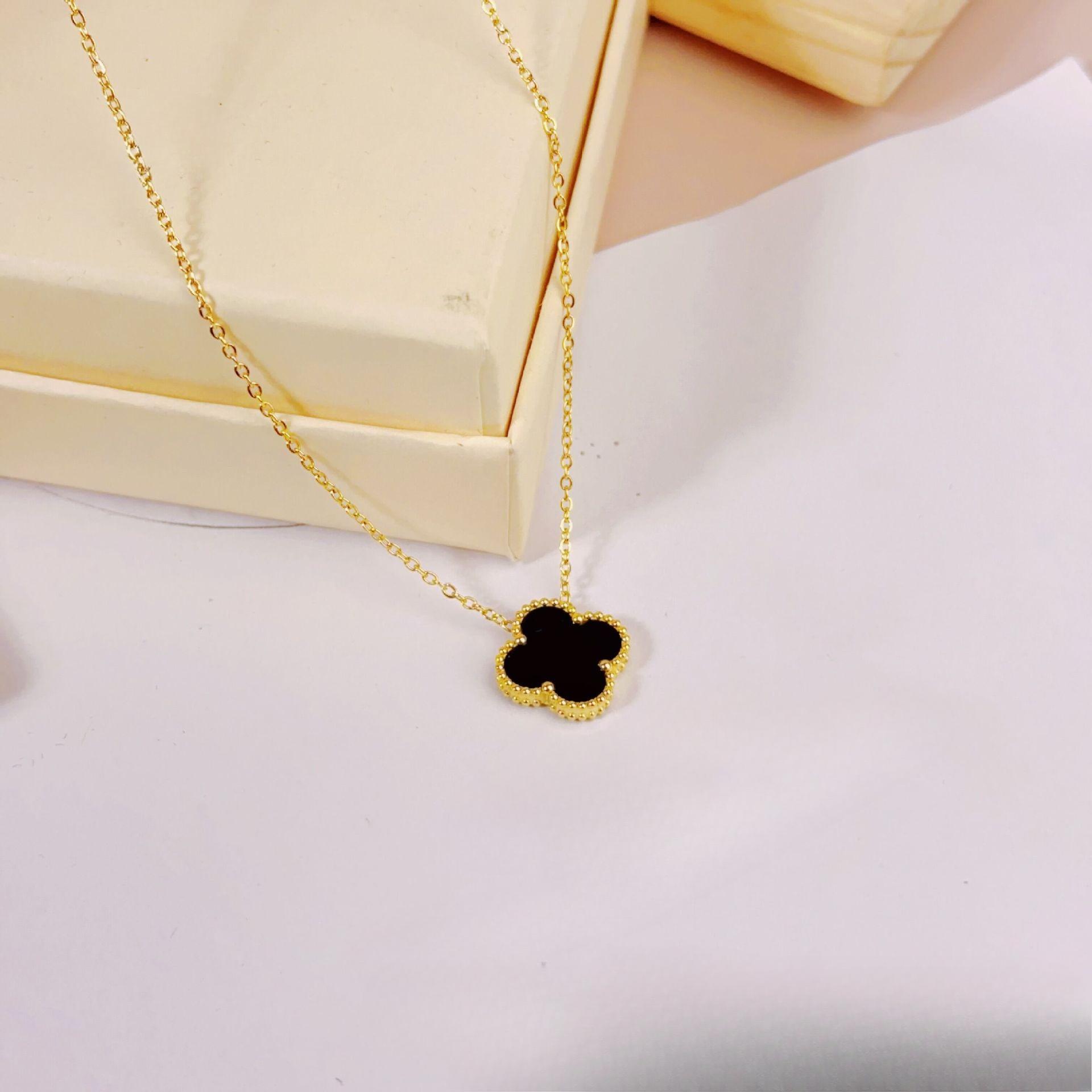 

15мм Підвіска «Щаслива чотирилиста конюшина» Двостороння, не тьмяніє, модна біжутерія