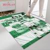 Celtic Football Club Teppich für Wohnzimmer Schlafzimmer Zuhause Sofadekoration, Rutschfeste Bodenmatte für Kinder zum Spielen
