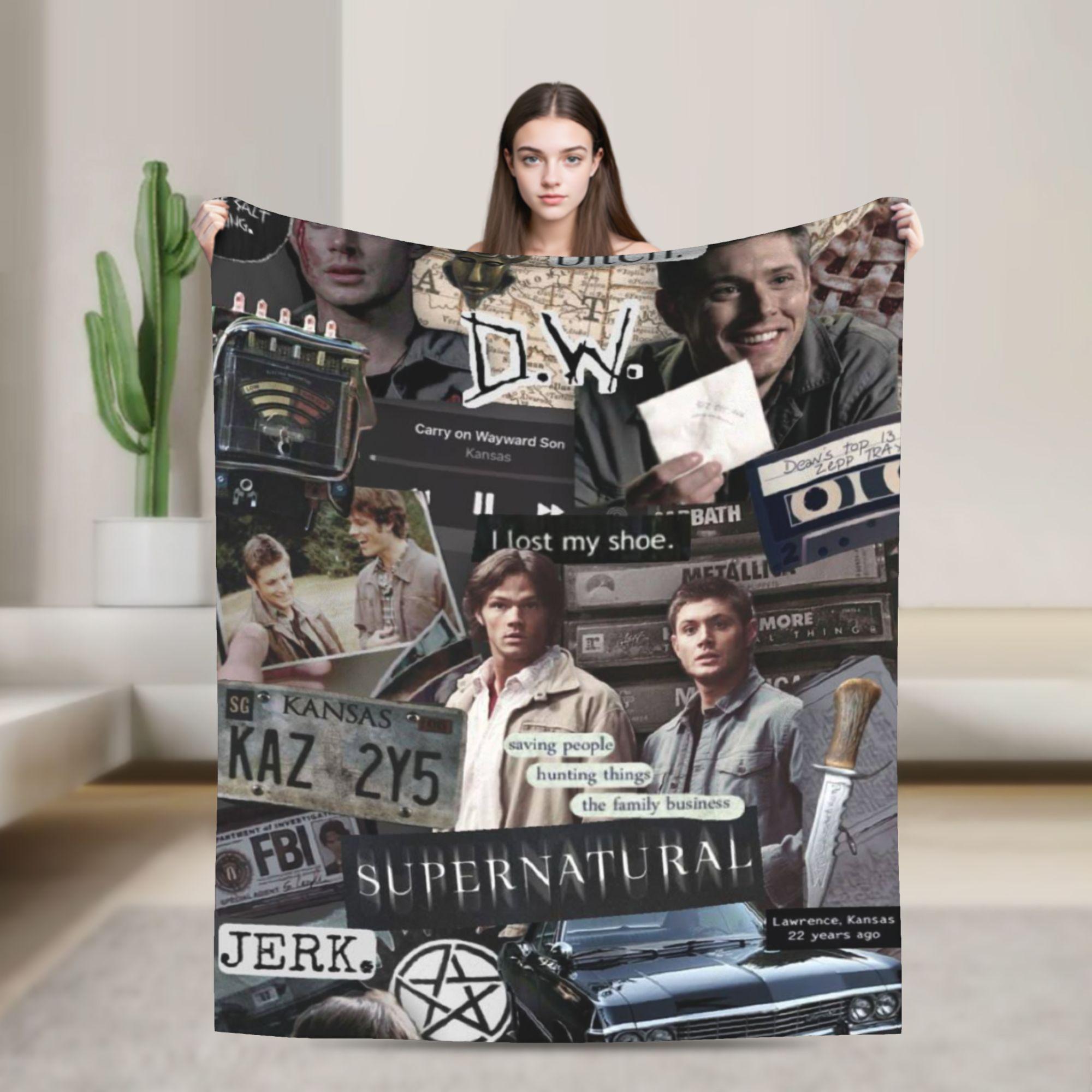 

Supernatural Dean Winchester Sam Blanket Super Soft Warm Throw Blankets for Sofa 50x60 Inch Multi-size Bedspreads 150x200cm
