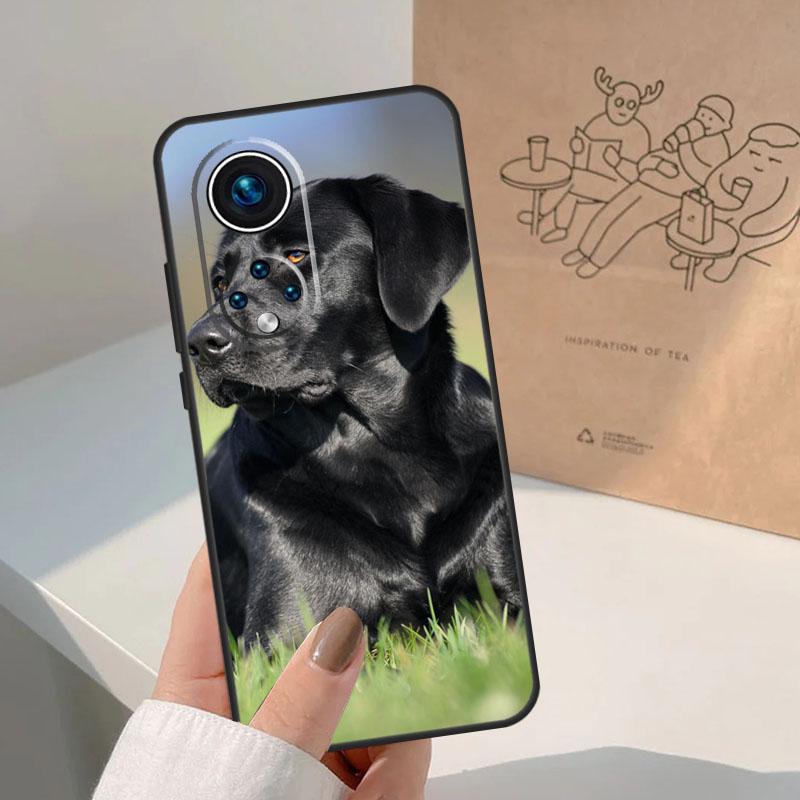 Black labrador retriever Animal Dog For Honor Magic 8 5 6 7 Pro Case For Honor 400 200 Lite 50 70 90 X8c X8b X9a X9b X9c X9d Win