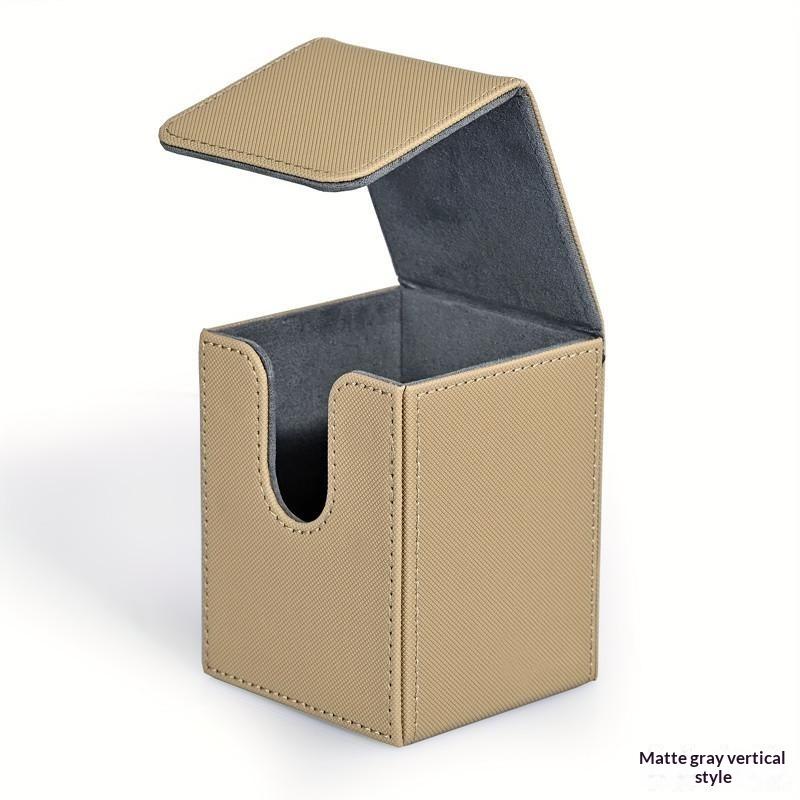 Card Deck Box Pu Leather Trading Card Case Magnetic Storage Holder Fits 100+ Sleeved Cards For Tcg Ccg Game Cards Organizer