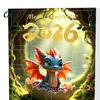 Exquisite Christmas Gift Box Dragon Advent Calendars 2026, 24 Days Countdown Calendar with Acrylic Hanging Ornaments Ornaments, Collectible