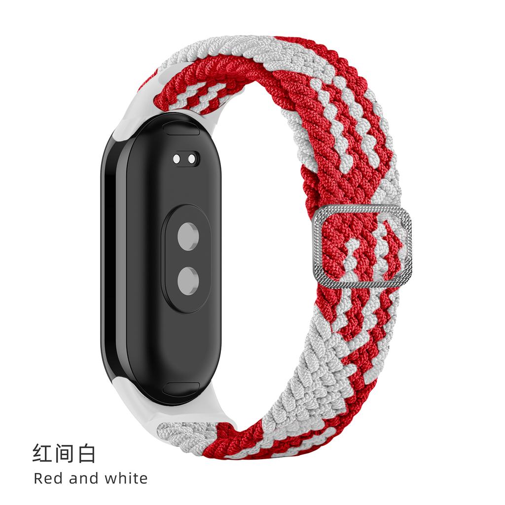 Strap for Xiaomi Mi Band 10 9 8 Elastic Braided Solo Loop Adjustable Buckle Replacement correa bracelet for Miband 4 3 5 6 7
