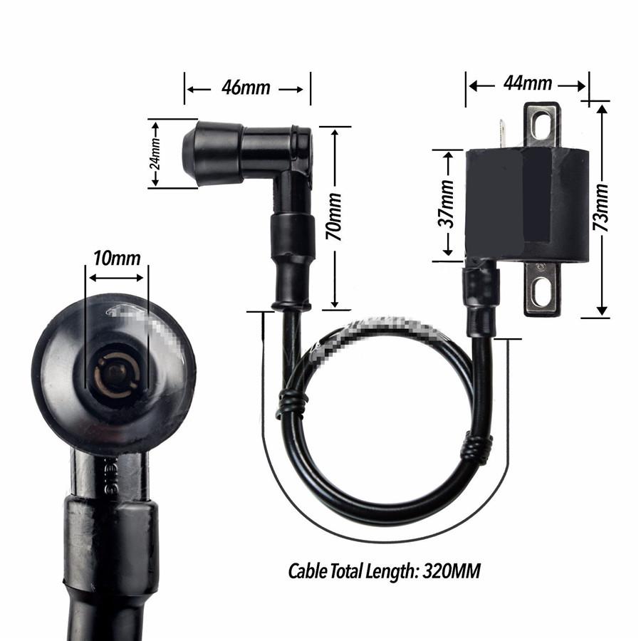

New 12V Ignition Coil For All Chinese Motor ATV Dirt Bike Go Kart Moped 50cc -250cc