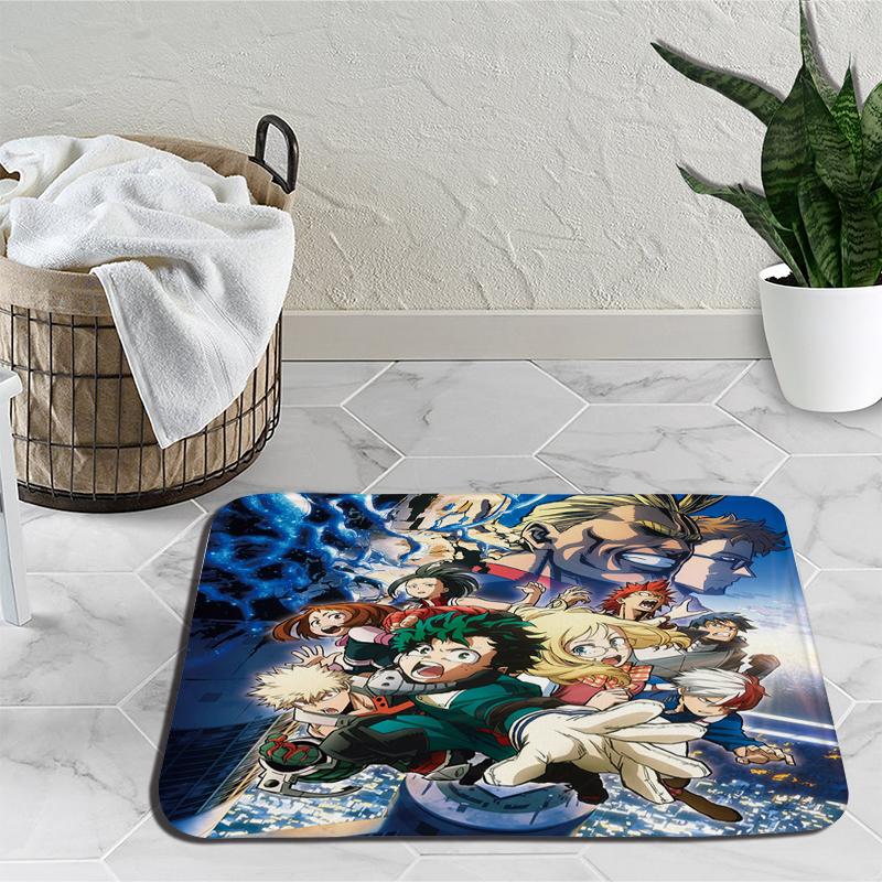 

Amime My Hero Academy напольные коврики Деку Мидория Изуку Бакуго ковер мультфильм спальня гостиная мягкий нескользящий коврик 22