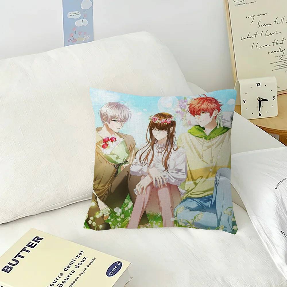 Anime Game Mystic Messenger Maple Design Cushion Cover Happy Autumn Harvest decor Holiday Decorati Pillow Cover