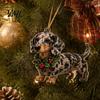 Dackel Sammelfiguren 2026 Adventskalender, 24 Tage Hunde-Überraschungen mit festlichem Weihnachtskalender Welpen Acrylfiguren für Liebhaber