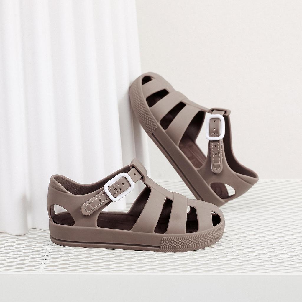 Children's Waterproof Velcro Beach Sandals – Non-Slip, Closed-Toe, Soft Sole for Boys & Girls