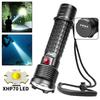 Diving Flashlight Rechargeable Strong Light XHP70 Focus Dive Torch Waterproof Submersible Lighting IPX-8 Underwater Flash Light