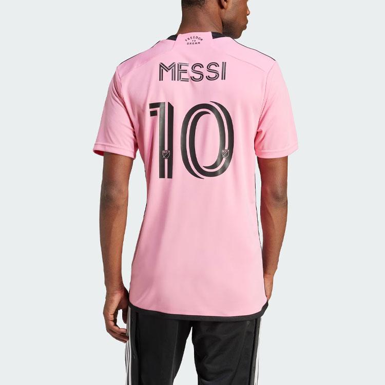 Adidas Inter Miami CF 24/25 Messi Home Jersey, Men Soccer Easy Pink JE9741