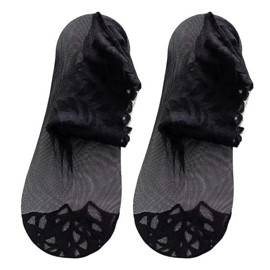 Sheer Socks Thin for Women Mid-tube Nylon Breathable Mesh See Through