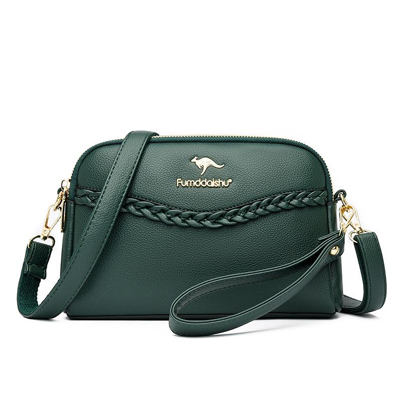 Women's bag new spring and summer women's bag clutch bag woven soft leather mother bag fashion age-reducing bag