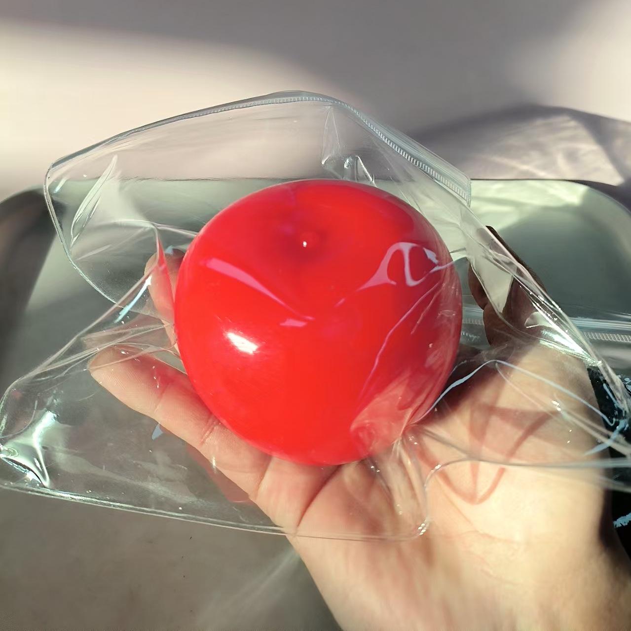 

Трансграничная игрушка-сквиши «Красное яблоко» «всё включено» - Высокоценная игрушка для снятия стресса ручной работы с глянцевым масляным покрытием и ощущением силиконовой глины. красный