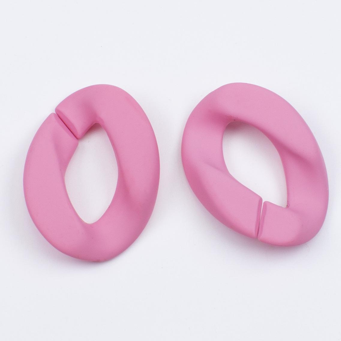 

Acrylic Plastic Macaron Chain with Snap Buckle and Jump Ring for DIY Jewelry and Handbag Accessories 2255 Lacquer Finish