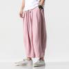 Men Wide Leg Pants Spring Brand Men Chinese Style Baggy Trouser Mens Hip Hop Jogger Pants Men Soild Color Pants