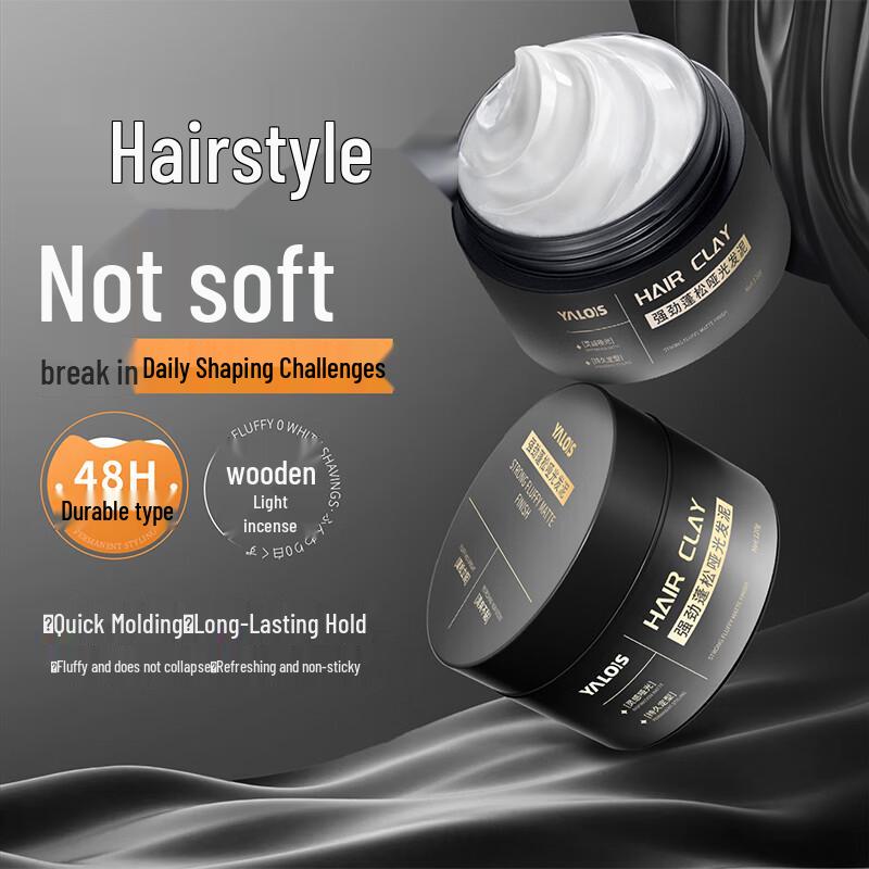 YALOIS Strong Fluffy Matte Hair Clay for Men