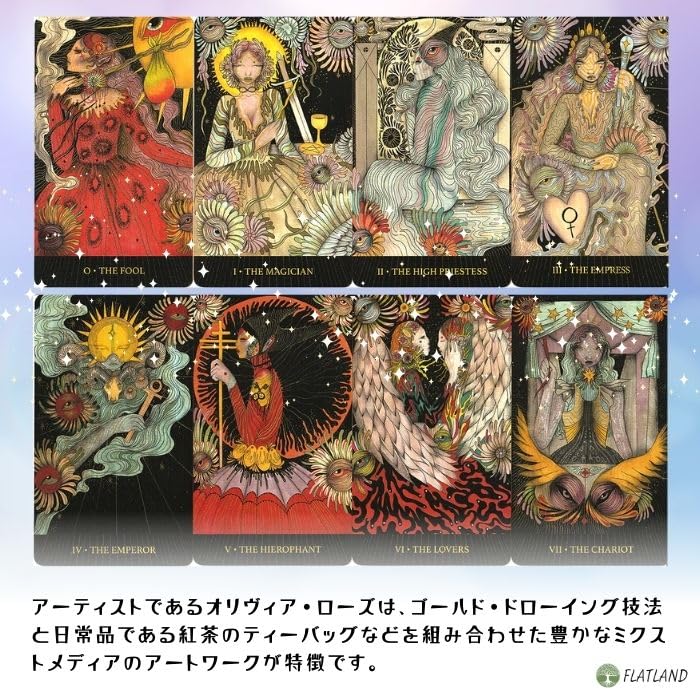 Mind's Eye Tarot, Tarot Reading Instructions, Japanese Instruction Manual Included, Authentic Tarot, 78 Tarot Cards