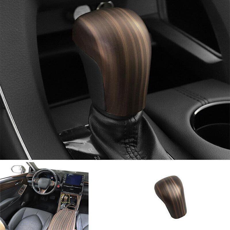 1pcs Central Console For Toyota Avalon 2019-2022 Gear Shift Knob Trim Wood Grain