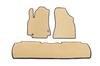 EVA Mats (beige) Front -2025 Rear (3 Pcs) for Peugeot Partner Tepee 2008-2018