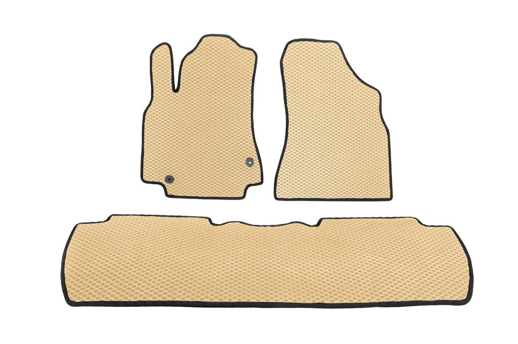 EVA Mats (beige) Front -2025 Rear (3 Pcs) for Peugeot Partner Tepee 2008-2018