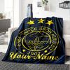 1pc Fenerbahçe Spor Kulübü Blanket with Custom Name, Gift, for Men and Women, Soft Blanket, Good for Sofa Bed Couch Travel, Lightweight Flannel Blanke