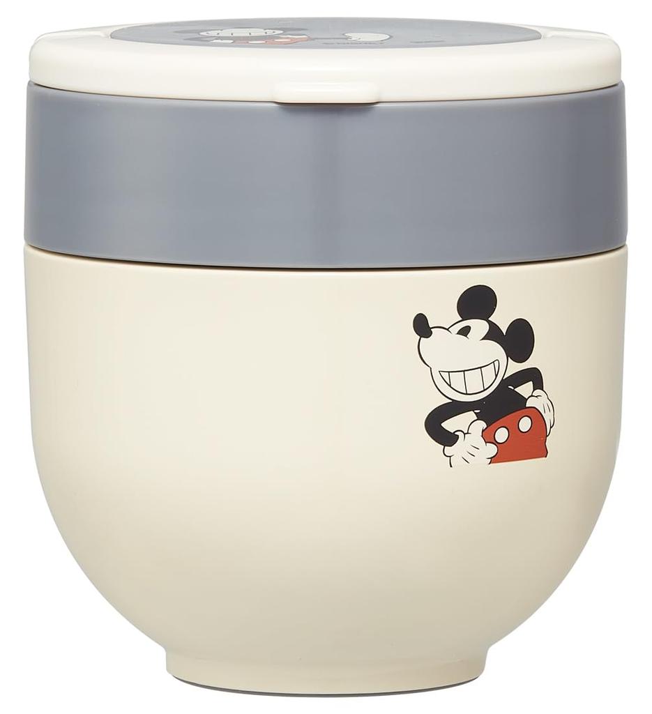 Skater Insulated Lunch with Folding Disney Mickey Mouse Design Jar, 540ml, Handle, Antibacterial, (LDNO6AG)