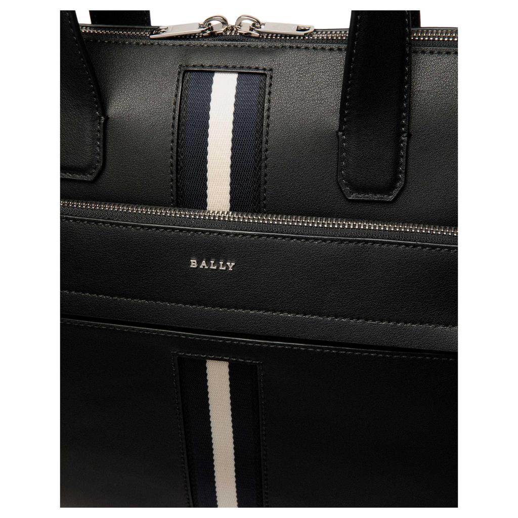 Bally Case Letter Logo Leather Shoulder Crossbody Tote Bag Men bags Black 6307866