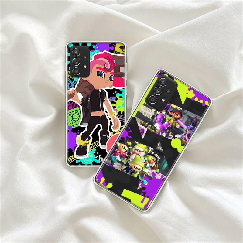 Game S-Splatoons Phone Case for Samsung A54 A57 A37 A17 A14 A15 A12 A24 A34 A55 A35 A25 A52S A07 A05S A04S A22 A32 A72 Galaxy No