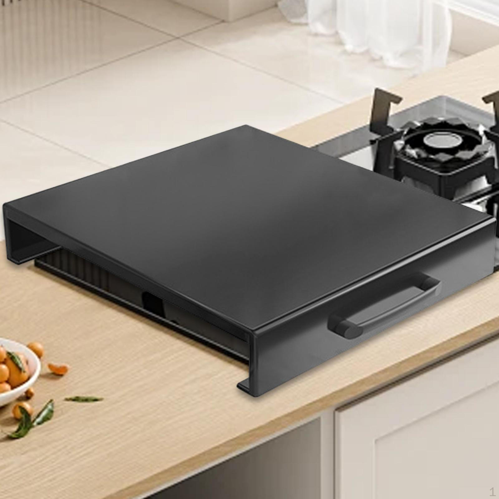 

Полка для хранения на столешницу на присосках, моющаяся, противоскользящая, подставка для индукционной плиты, подставка для газовой горелки для 30x40x5cm