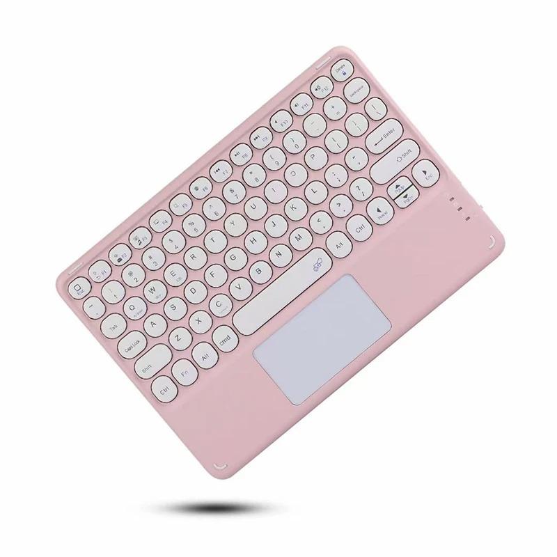 Spanish/English Bluetooth Keyboard 10 inch for iPad Air Pro Wireless Rechargeable Keyboard for Phone Tablet Laptop Universal