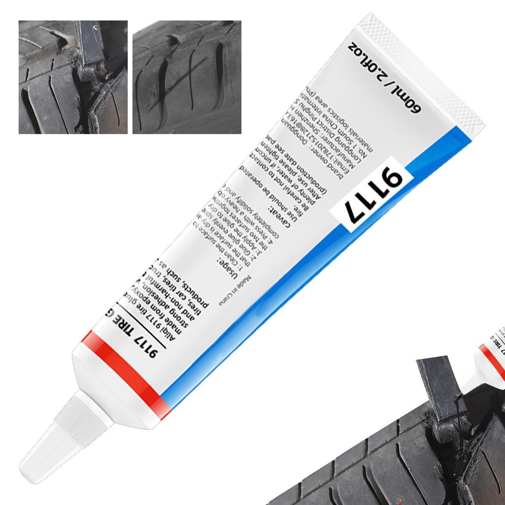 Car Tire Sealant, Tire Scratch Repair Adhesive - Auto Repair Tire Glue Sealant -