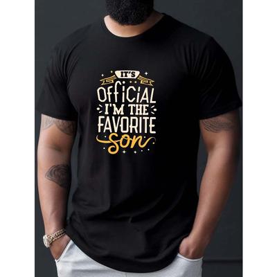 [Lieblings-Vintage-Herren-T-Shirt] Favorite Vintage - Ich bin der Lieblingssohn - Lässiges Herren-T-Shirt mit Rundhalsausschnitt und kurzen Ärmeln für den Sommer - Übergröße