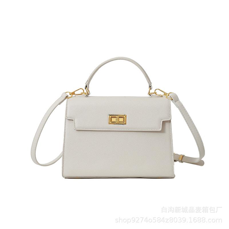 2025 New Popular Fashion Kelly Bag Women's High Sense Niche Messenger Bag Temperament Versatile Portable Small Bag