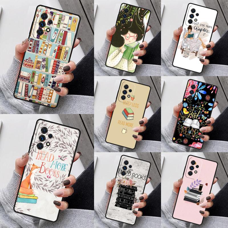 Read More Books Phone Case For Samsung Galaxy S25 S23 S30 S8 S21 S20 FE S24 S22 Note 10 20 S8 Plus Lite Ultra