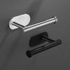 1PC Stainless Steel Roll Paper Holder Kitchen Plastic Wrap Wall Mount No Punch Hat Hanger Toilet Paper Holder Storage Hook KTY