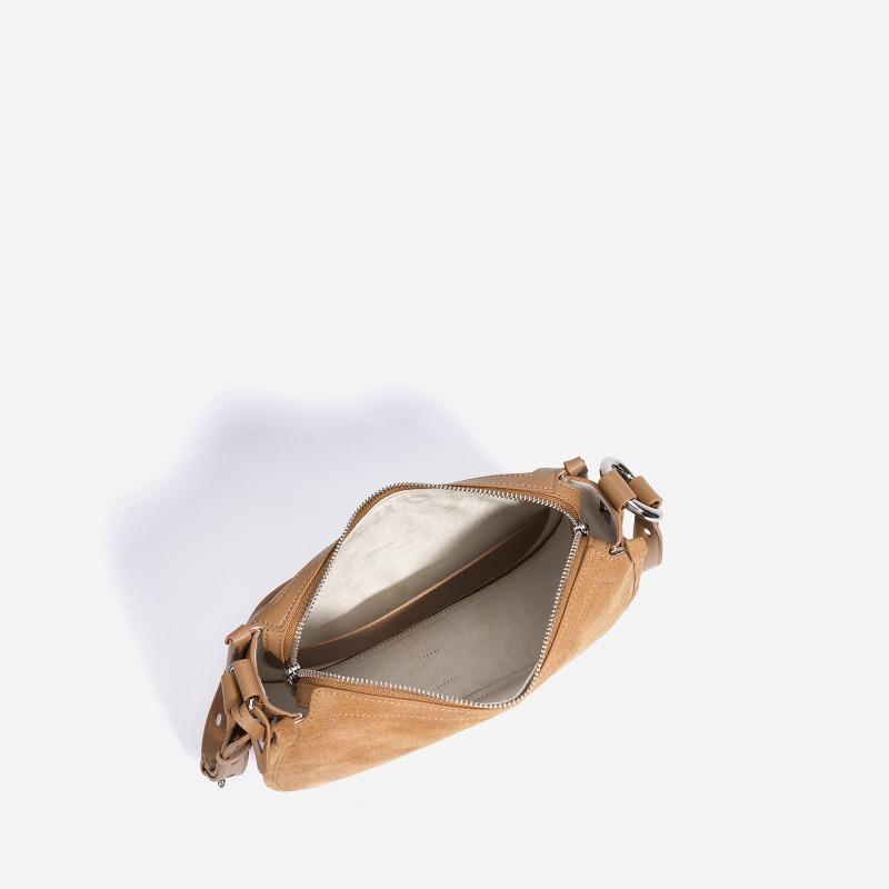Spring and Summer New Matte Leather High-end Crescent Shoulder Bag Classic Fashion Retro Trend Messenger Women's Bag