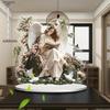 Angel Fairy Reading Decor, Floral Accents, Colorful Attractive Sign Ornament, for Porch Entrance Cabinet Bookshelf Bedroom Home Decoration, Home Tabl
