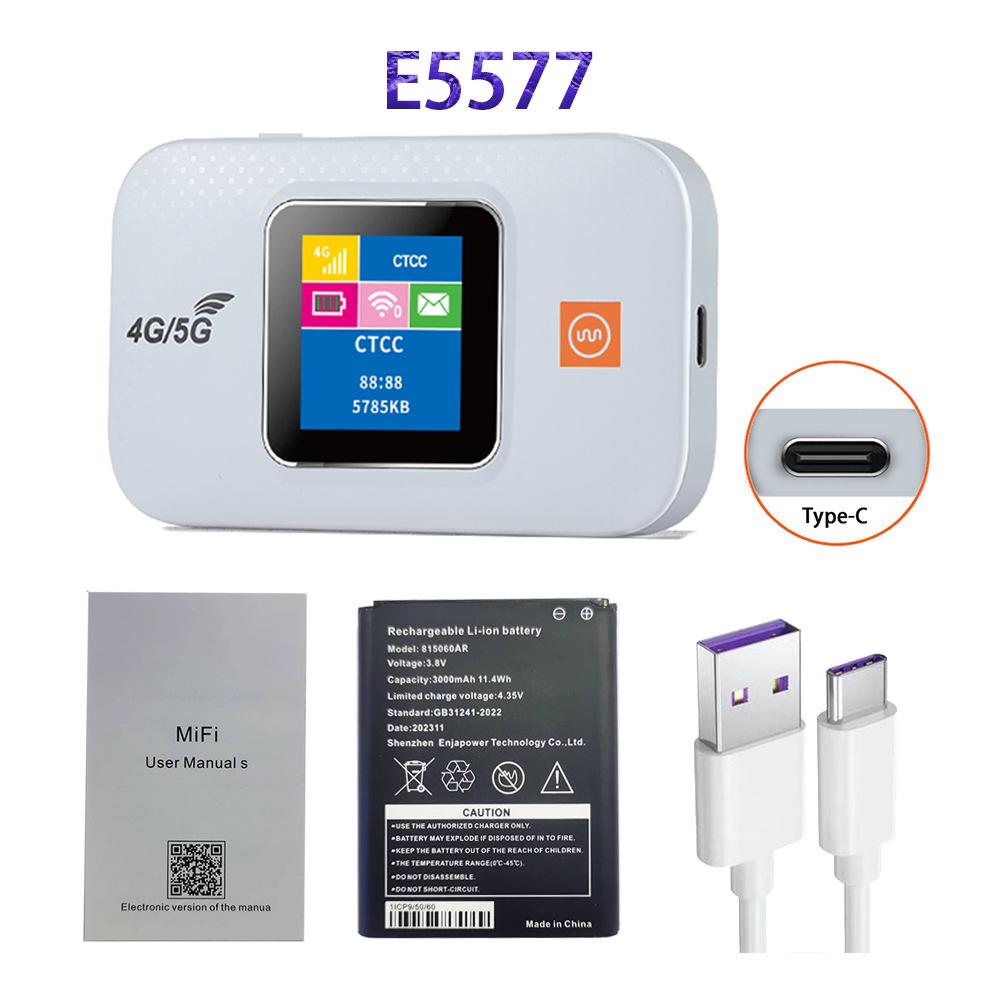 E5577 LTE Portable Car WiFi: Full Network Mobile Router with Wireless Card Insertion