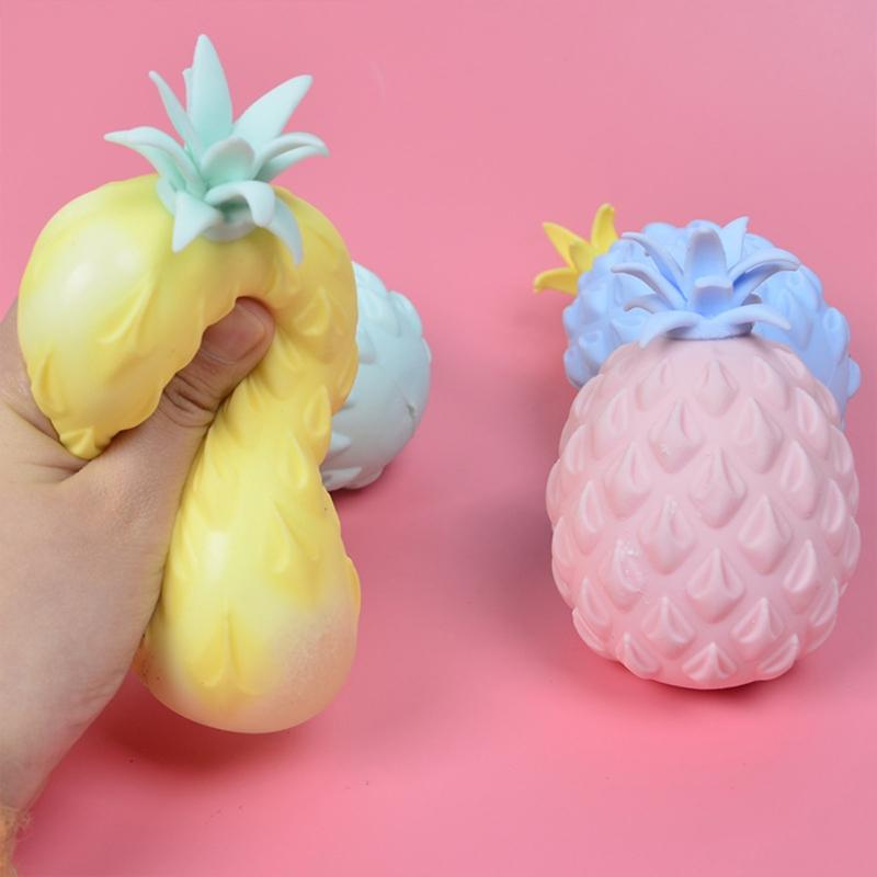 Pineapple Anti Stress Squeeze Ball Funny Vent Decompression Relief Anxiety Toys For Children