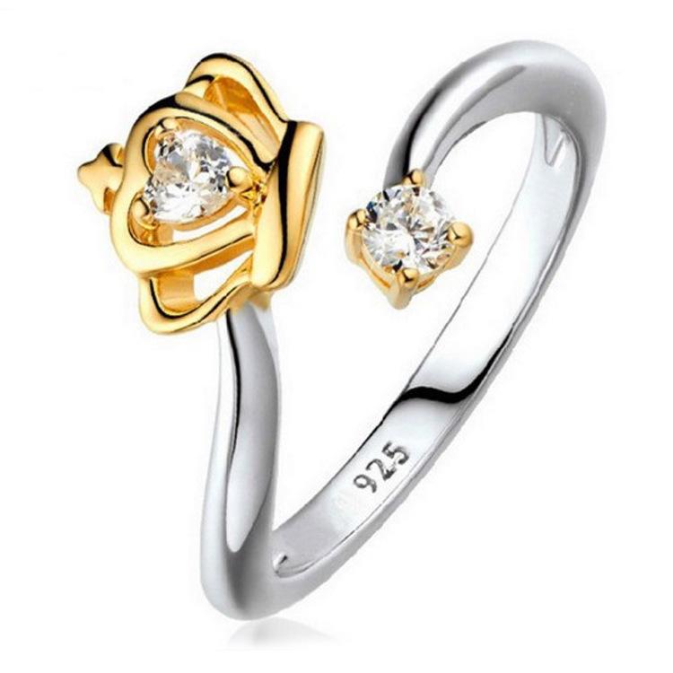 New 925 Silver Ring Heart Sparkle AAA Zircon High Quality For Women Rings Wedding Fine Jewelry Accessories Party Gift