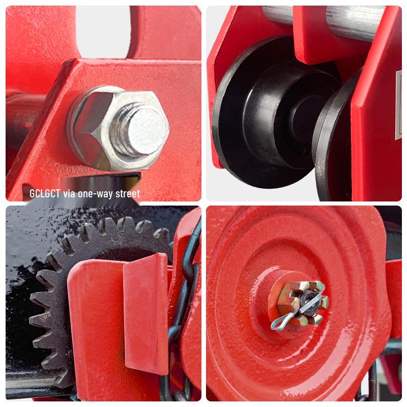 Manual and Electric Chain Hoist Trolley - 0.5T/1T/2T Capacity Monorail I-Beam Carrier