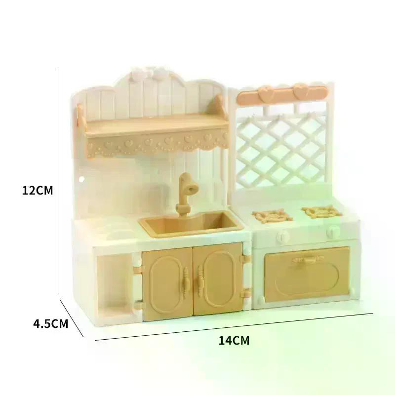 1/12 Domeček pro panenky Simulace kuchyňské vitríny Model Domeček pro panenky Miniaturní kuchyňský nábytek Dekorace Hračky na hraní na předstírání