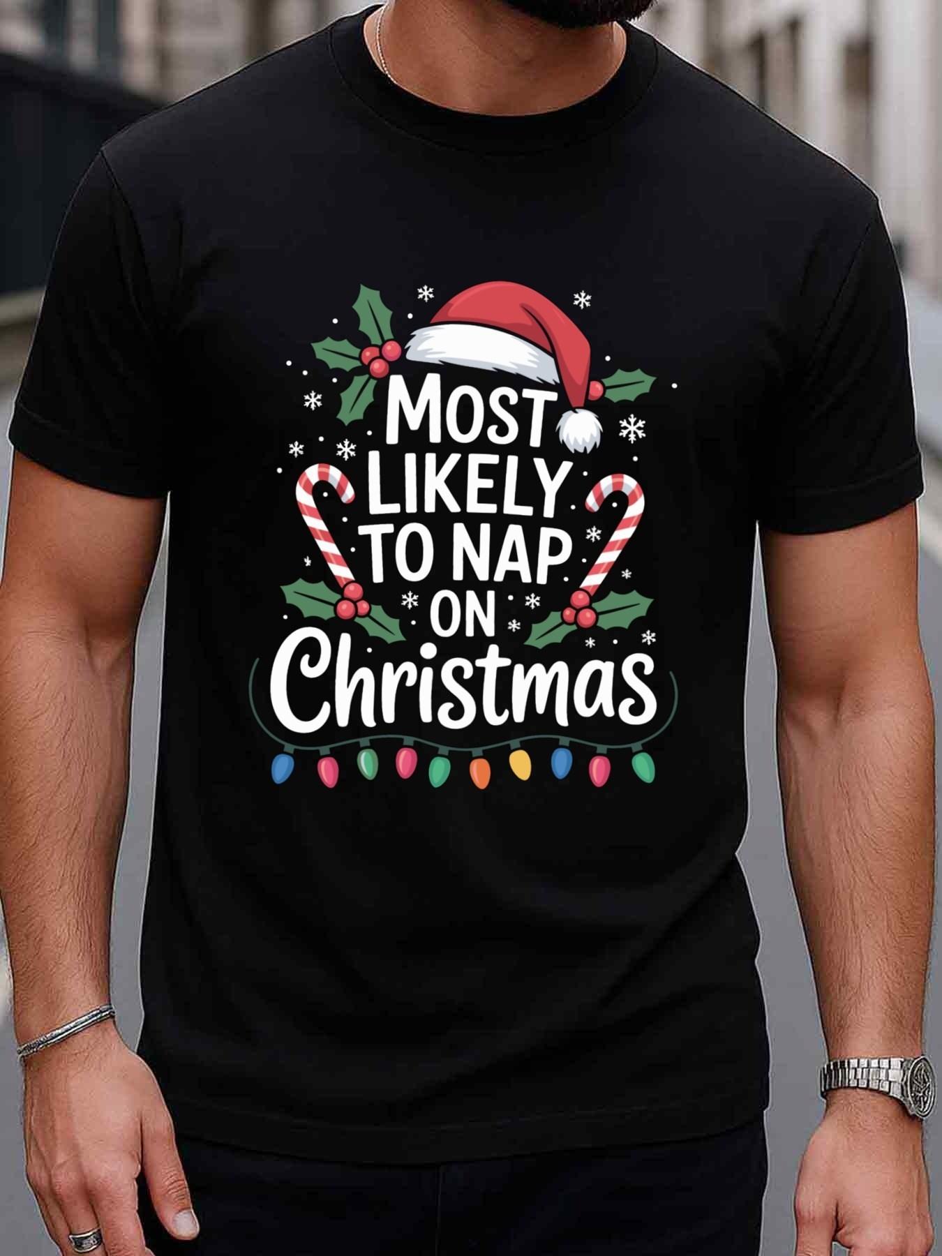 Top Pick Mens Funny Christmas Nap Humor TShirt S