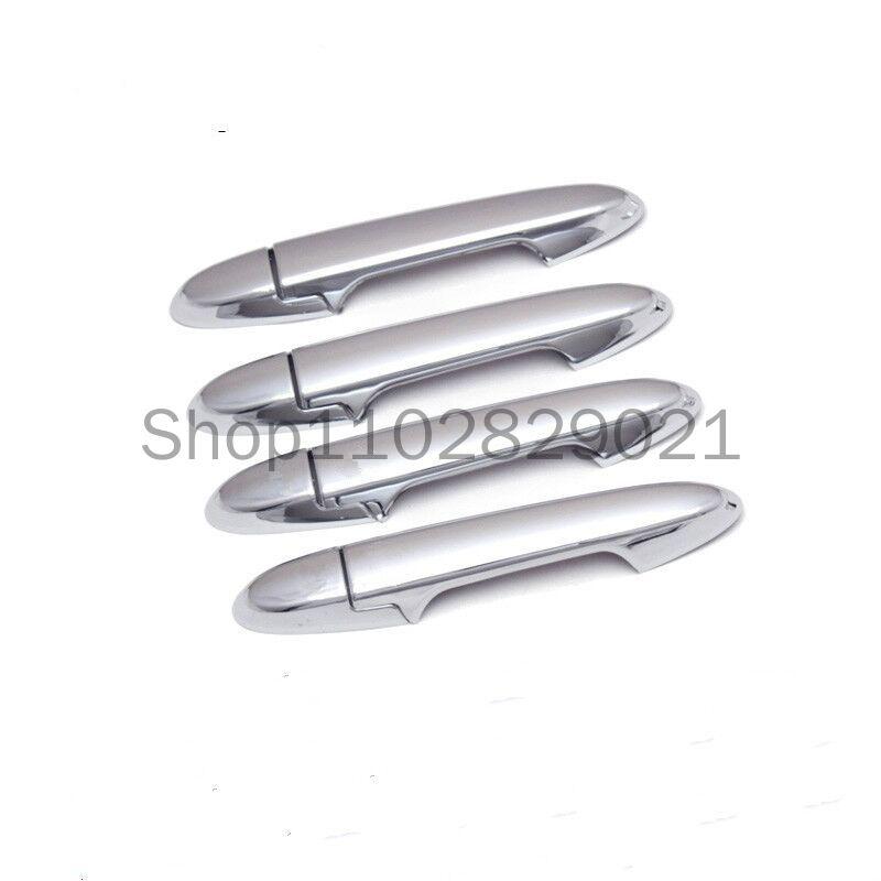 Carbon Fiber Chrome Car Side Door Handle Cover Sticker Styling Accessories For Honda Fit Jazz 2014-2020 2019 2018 2017 2016 2015